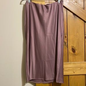 Purple Midi-Skirt